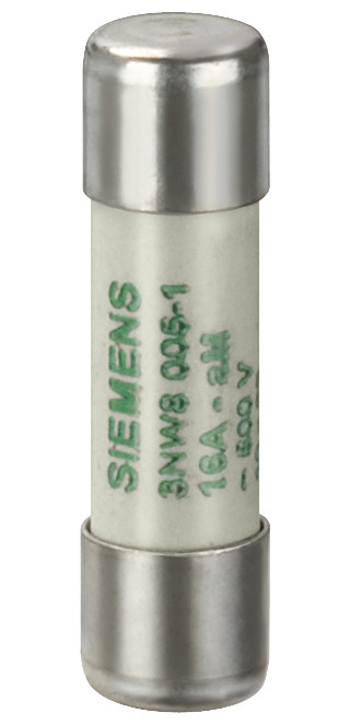 Siemens Sentron, cylindrical fuse, 10 X 38 MM, 8 A, am, un ac: 500 V