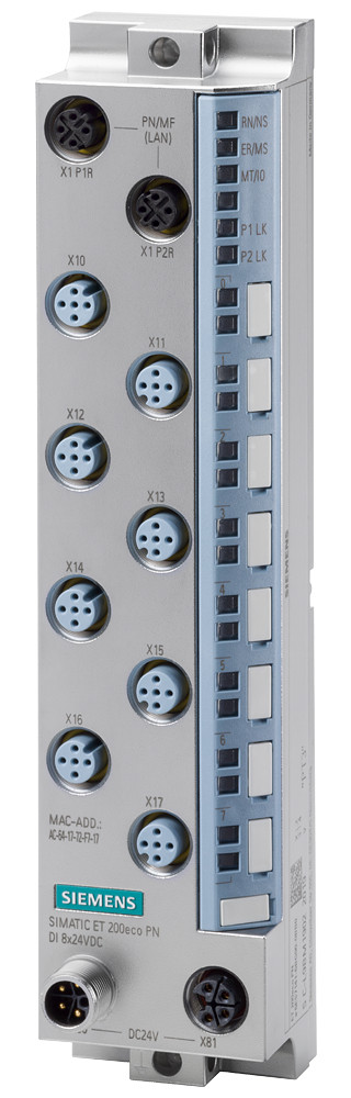 Siemens Simatic Et 200eco PN DQ 8x24vdc/0.5a, M12-L 8X M12