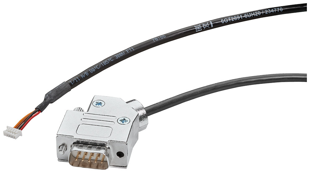 Siemens RS232 Connecting cable, sub-D9/pico, for RF1040R,RF1070R <-> RF120C
