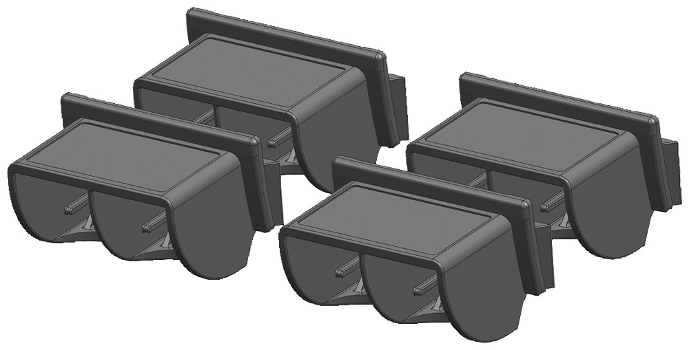 Siemens S7-1200 1XRJ45 trekontlasting (4 stuks)
