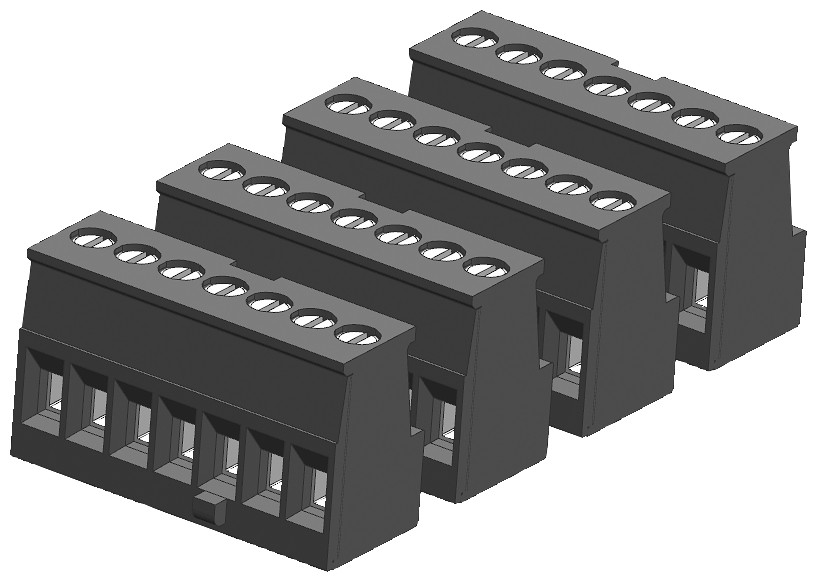 Siemens S7-1200 aansluitblok tin keyed,digital SM 8CH/16CH 4 stuks