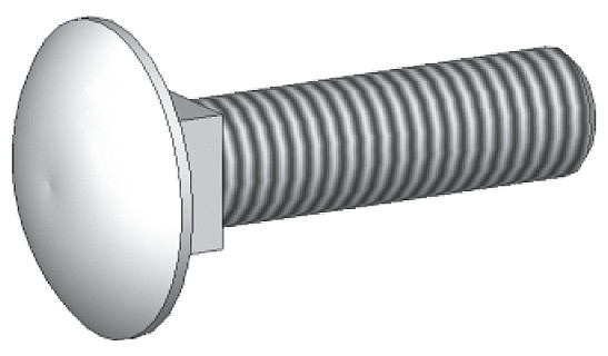 Siemens SIVACON S4 8PQ9 Slotbout m10x55, din 603, 1 pak=50 stuks