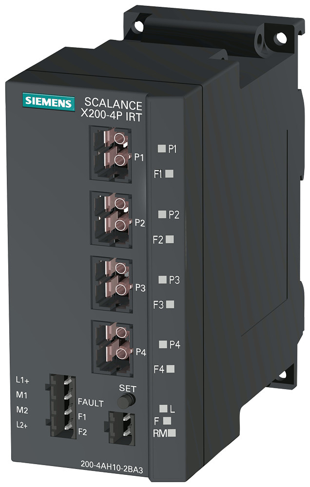 Siemens SCALANCE X200-4P IRT Scalance X200-4P irt, managed layer 2 switch, 4X pof SC RJ