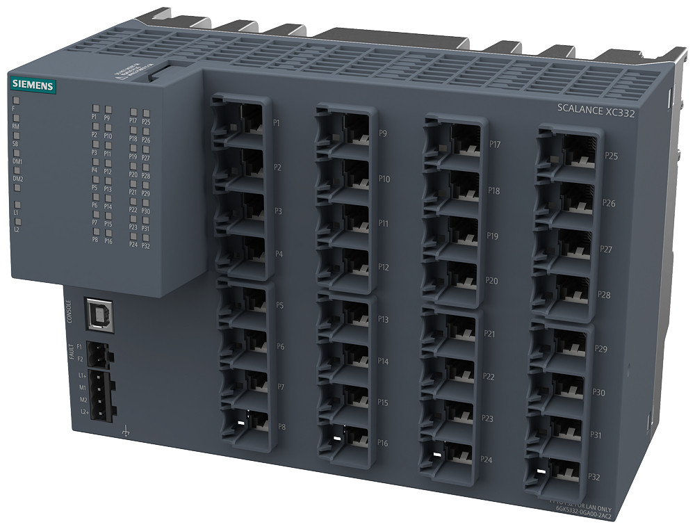 Siemens SCALANCE XC332 Scalance XC332 managed layer 2 ie switch, 32X 10/100/1000 mbit/S RJ45