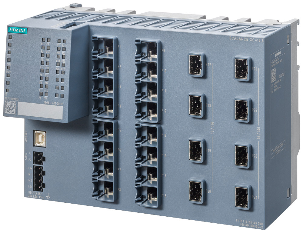 Siemens SCALANCE XC416-8 Scalance XC416-8 managed layer 3 ie switch