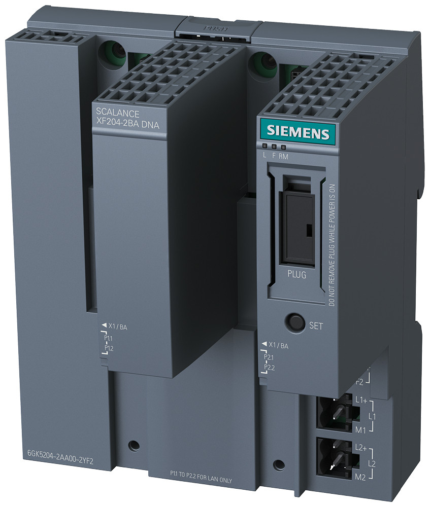 Siemens SCALANCE XF204-2DNA Scalance XF204 dna, managed switch, 4 X 10/100 MBPS, 2X busadapter int