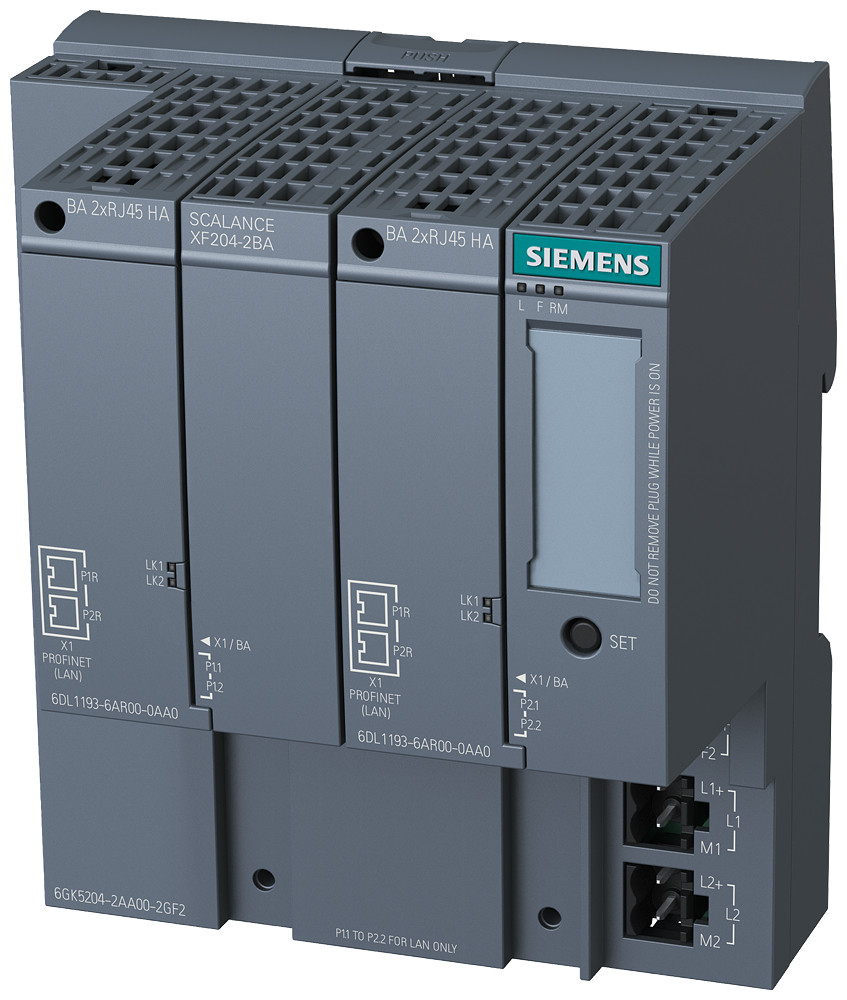 Siemens SCALANCE XF204 Scalance XF204, managed switch, 4 X 10/100 MBPS, 2X busadapter interfa