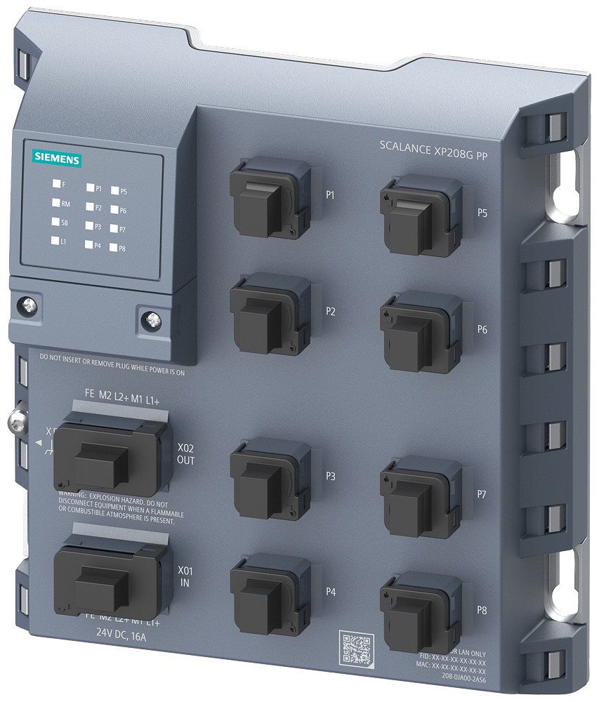 Siemens SCALANCE XP208G PP Scalance XP208G PP, managed layer 2 ie switch