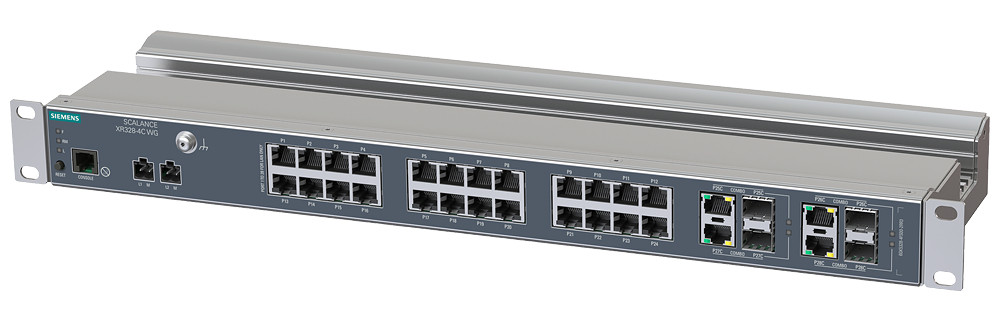 Siemens Scalance XR328-4C WG, man. L2 switch, 24XRJ45, 4xcombo, 24 V DC, no cu