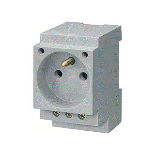 Siemens 5te wandcontactdoos inbouwinstallatie 1V grijs