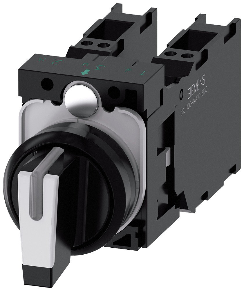 Siemens Selector switch I-O-ii black white