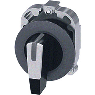 Siemens Knevelschakelaar 30MM RVS I-O-ii wit ip69k