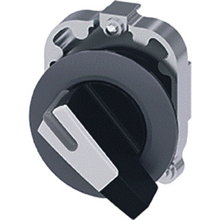 Siemens Knevelschakelaar 30MM RVS O-I wit ip69k