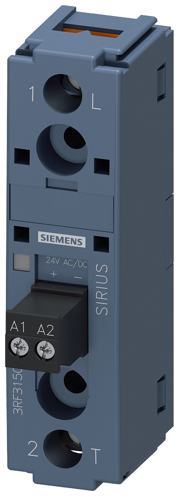 Siemens SIRIUS 3RF31 Semiconductor Relay, 1-pole, 22.5 MM, 50 A, 48-460 V/24 V DC/ac screw
