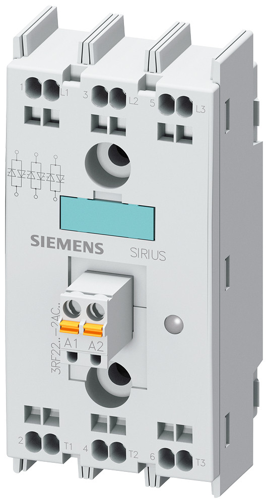 Siemens Semiconductor Relay 2RF2, 3-phase 30 A 48-600 V/4-30 V DC 3-phase cont