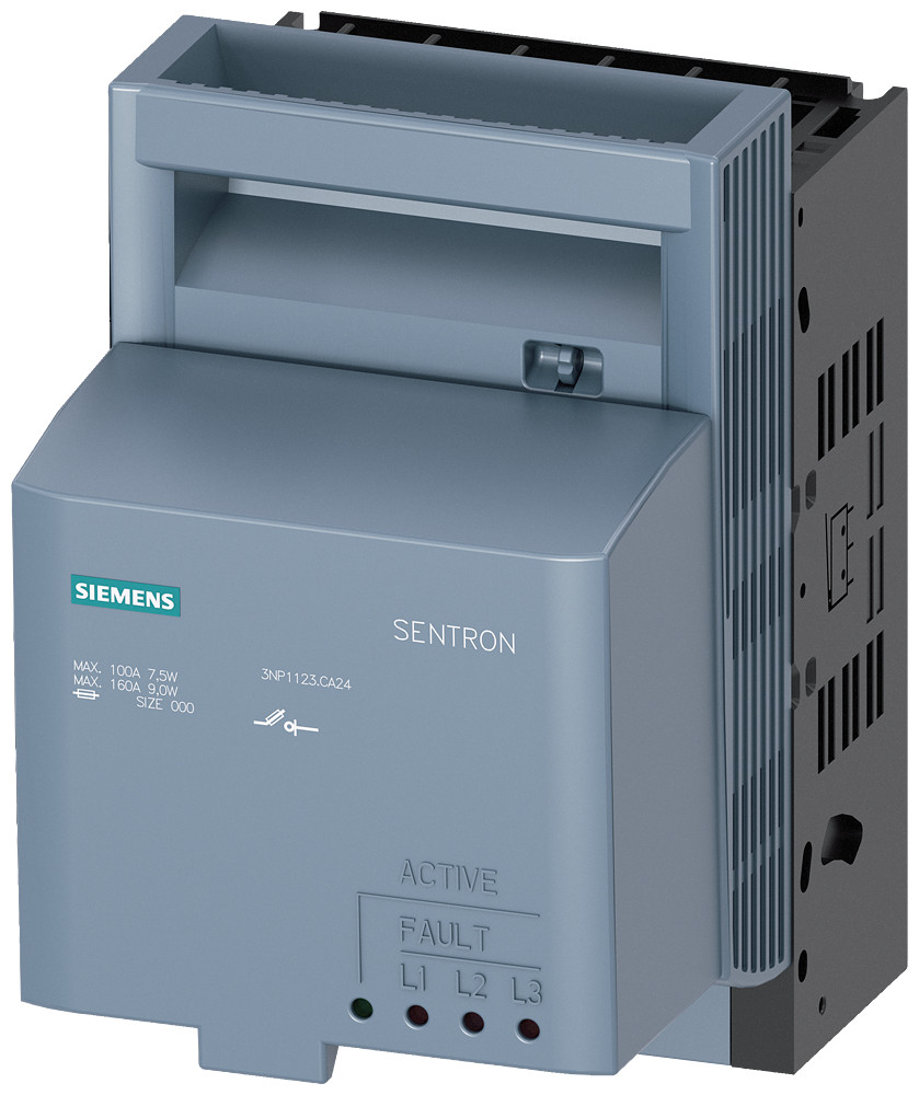 Siemens SENTRON 3NP1 Sentron, 3NP1 fuse switch disconnector, 3-pole, NH000, 160 A
