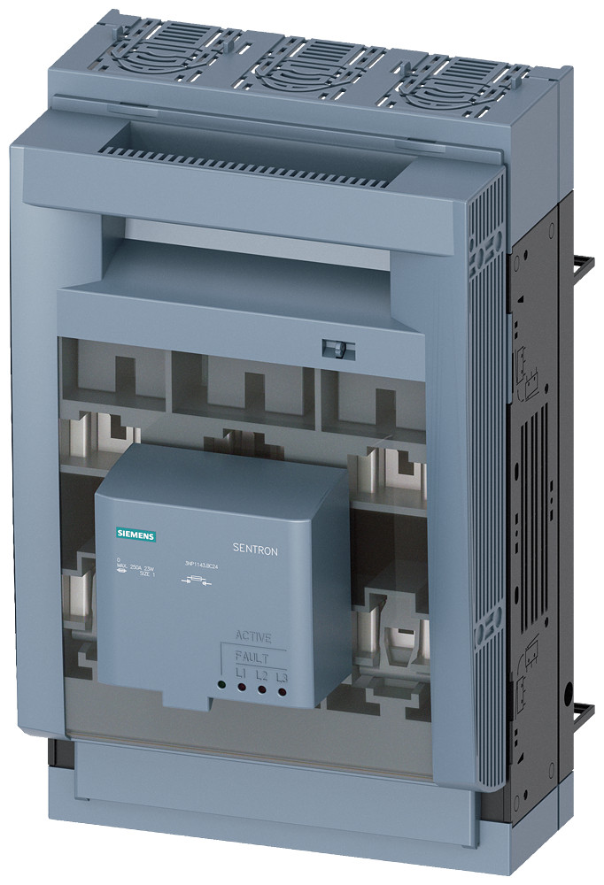 Siemens SENTRON 3NP1 Sentron, mespatroonlastscheider 3NP1, 3-polig, NH1, 250 A
