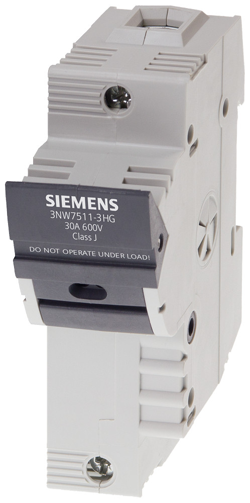 Siemens Sentron, fuse holder, class J, 1-pole, in: 30 A, un ac: 600 V
