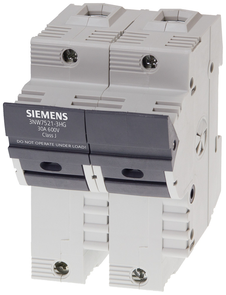 Siemens Sentron, fuse holder, class J, 2-pole, in: 30 A, un ac: 600 V