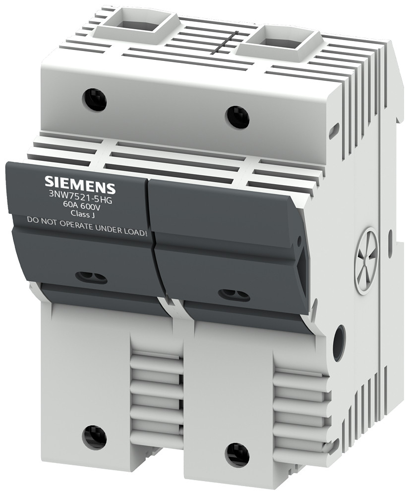 Siemens Sentron, fuse holder, class J, 2-pole, in: 60 A, un ac: 600 V