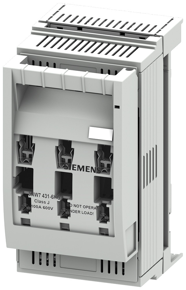 Siemens Sentron, fuse holder, class J, 3-pole, in: 100 A, un ac: 600 V