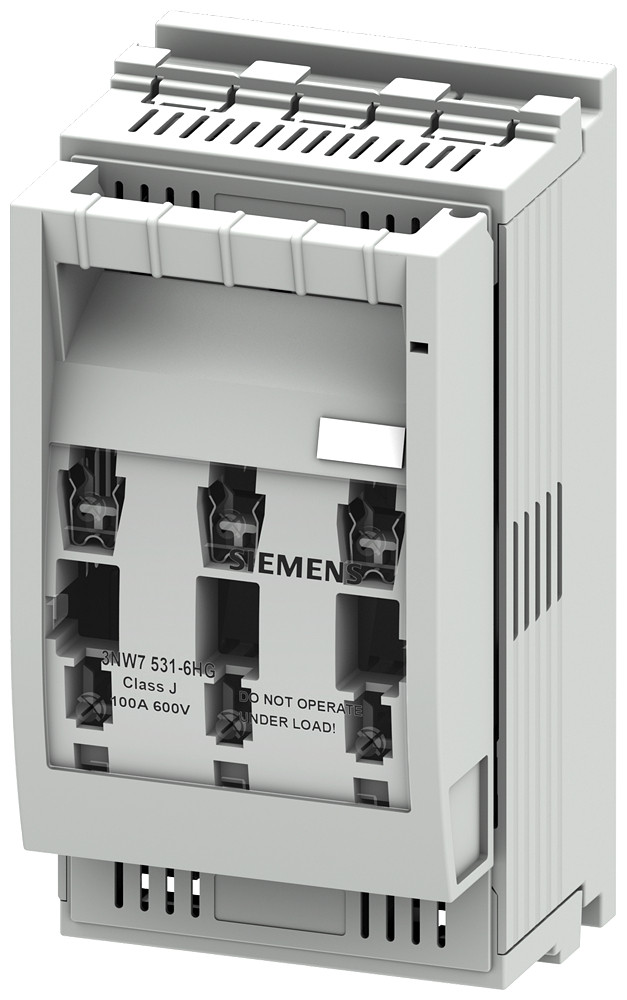 Siemens Sentron, fuse holder, class J, 3-pole, in: 100 A, un ac: 600 V