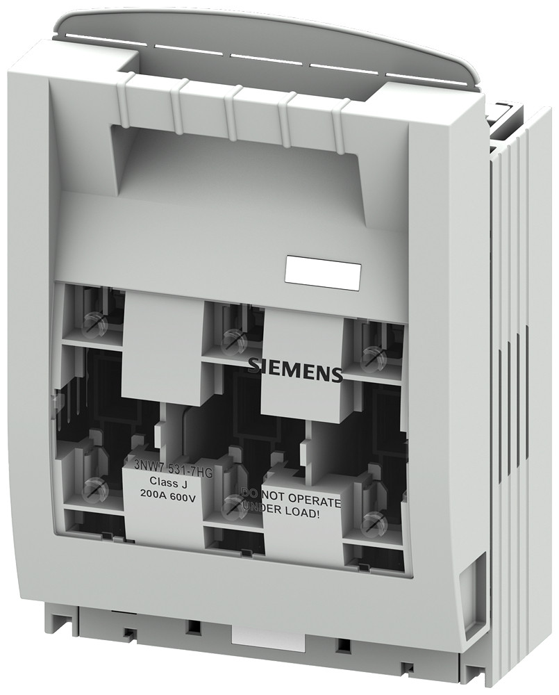 Siemens Sentron, fuse holder, class J, 3-pole, in: 200 A, un ac: 600 V