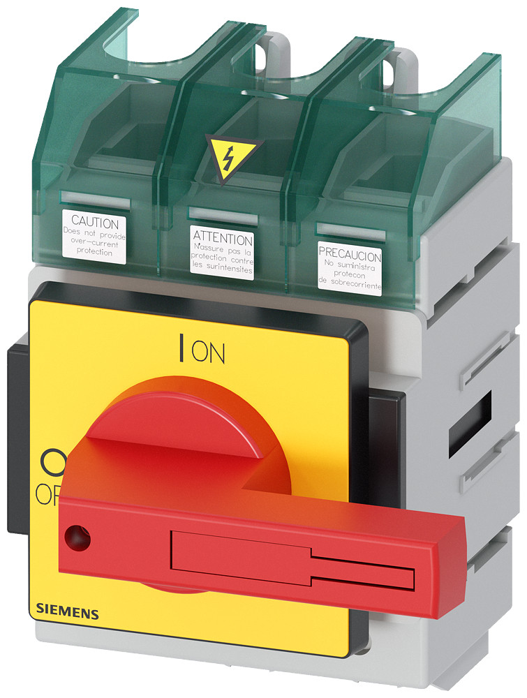 Siemens Sentron, switch disconnector 3LD5 ul, emergency off switch, 3 ...