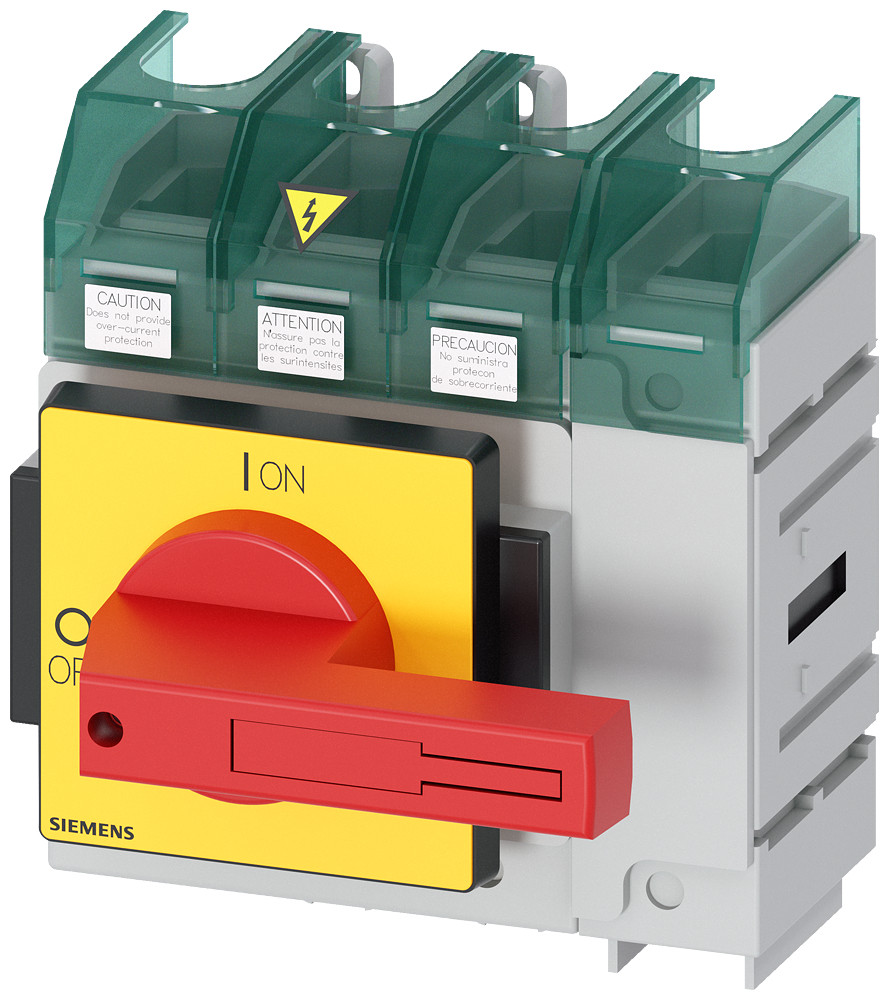 Siemens Sentron, switch disconnector 3LD5 ul, emergency off switch, 4-pole, ap
