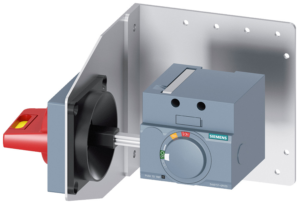 Siemens Side Wall mounted rot. operator emergency-off iec ip65 with mounting B Siemens Side Wall mounted rot. operator emergency-off iec ip65 with mounting B