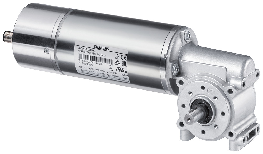 Siemens Sidoor MDG3 L left gearbox output with groove and feather key for cont