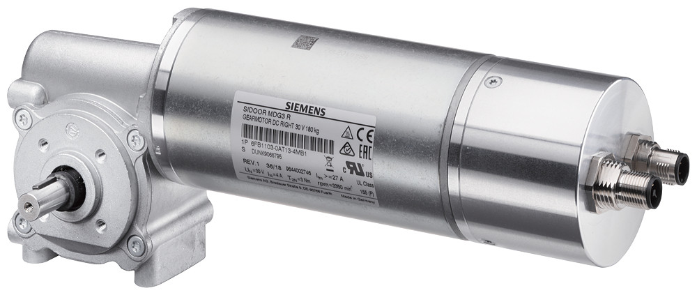 Siemens Sidoor MDG3 R right gearbox output with groove and feather key for con
