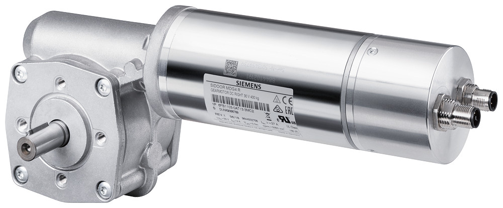 Siemens Sidoor MDG4 R right gearbox output with groove and feather key for con