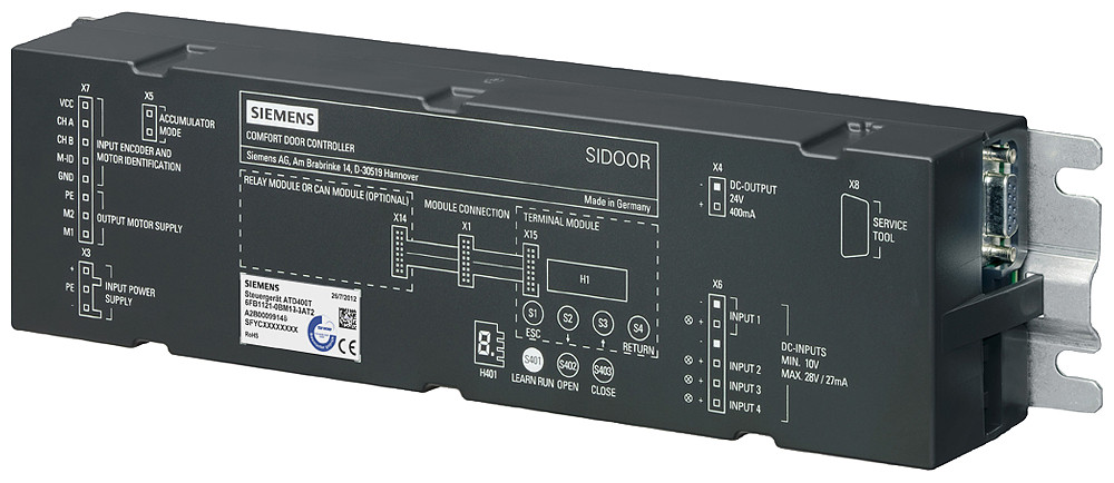 Siemens SIDOOR ATD400T relay Sidoor Atd400t relay with relay outputs for interior railway doors