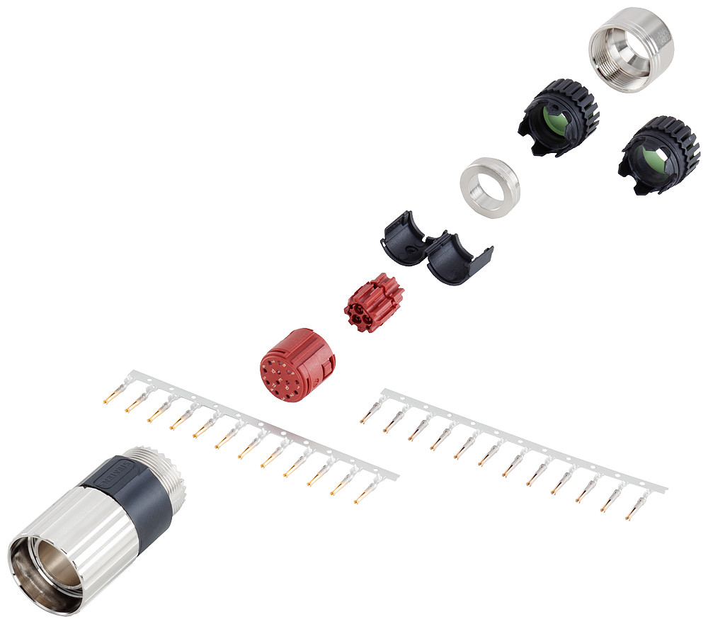 Siemens Signal Connector 12-pole type: 6FX2003-0su12 union nut socket 1X 12-po