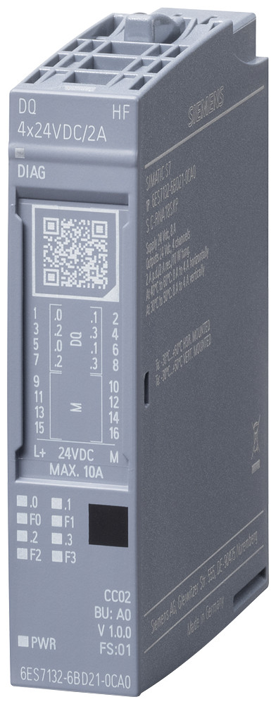 Siemens Simatic Et 200SP DQ 4x24vdc/2a HF pu 1