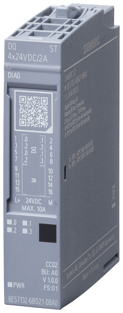 Siemens Simatic Et 200SP DQ 4x24vdc/2a ST pu 1