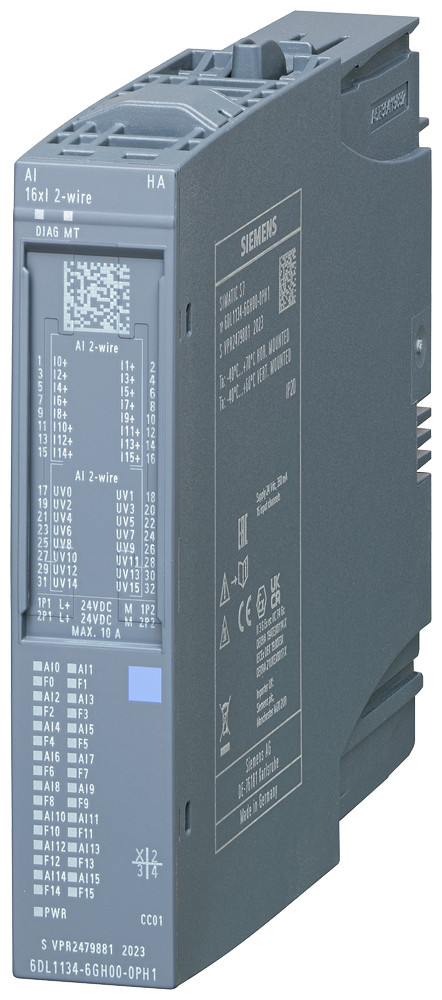 Siemens Simatic Et 200SP ha ai 16xi 2-wire ha