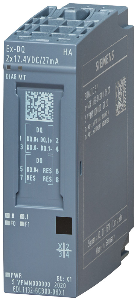 Siemens Simatic Et 200SP ha/et 200SP ex-DQ 2x17.4VDC/27ma