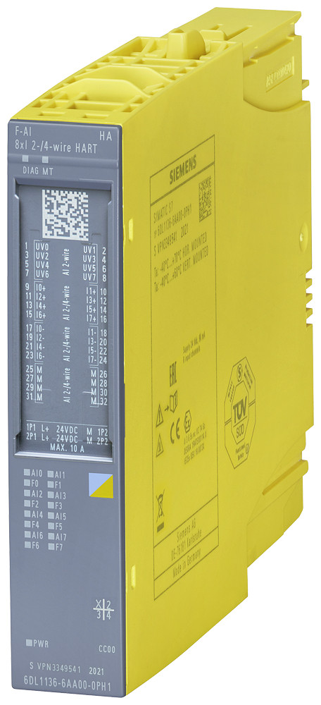 Siemens Simatic Et 200SP ha F-ai 8xi 2-/4-wire hart ha