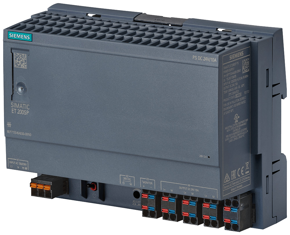 Siemens Power Supply simatic et 200SP PS, single-phase 24 V DC/5 A Siemens Power Supply simatic et 200SP PS, single-phase 24 V DC/5 A