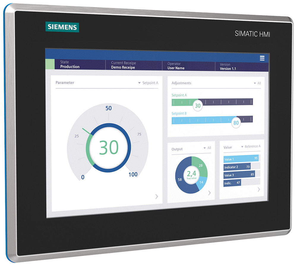 Siemens Simatic Hmi MTP1200 unified comfort hygienic hygienic ip69, fda, shatt