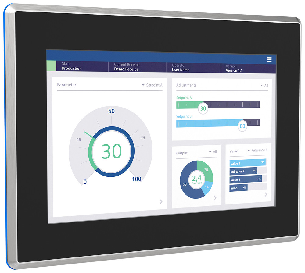 Siemens Simatic Hmi MTP1200 unified comfort hygienic hygienic, neutral design