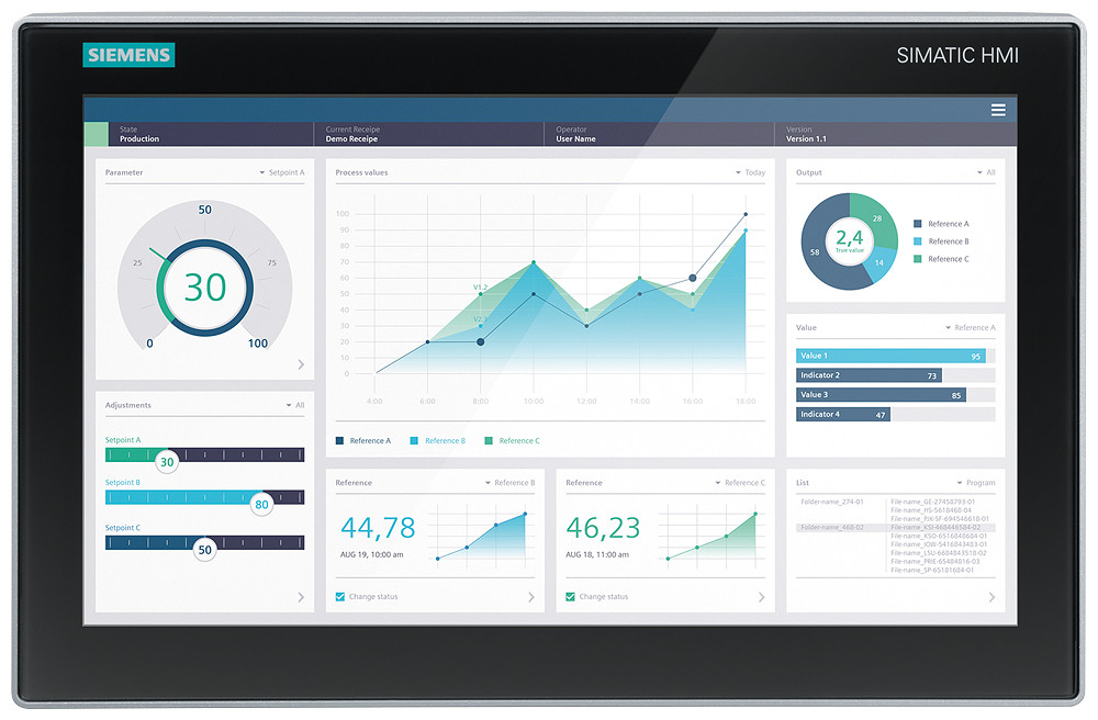 Siemens Simatic Hmi MTP1500 unified comfort pro prepared for support arm and E