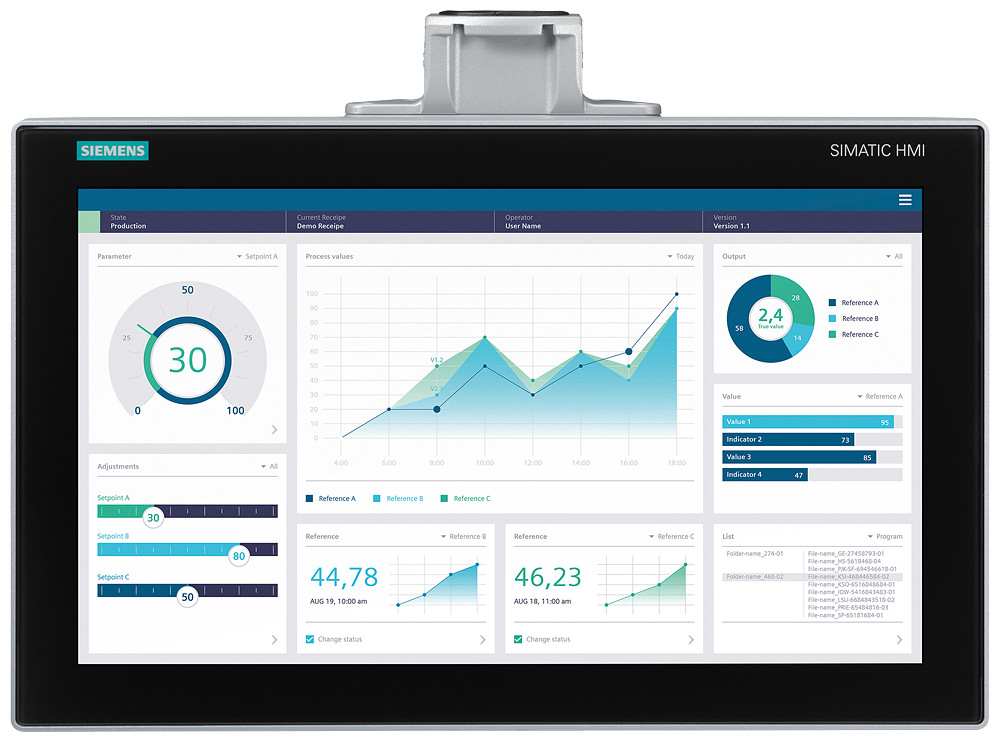 Siemens Simatic Hmi MTP1900 unified comfort pro suitable for support arm witho