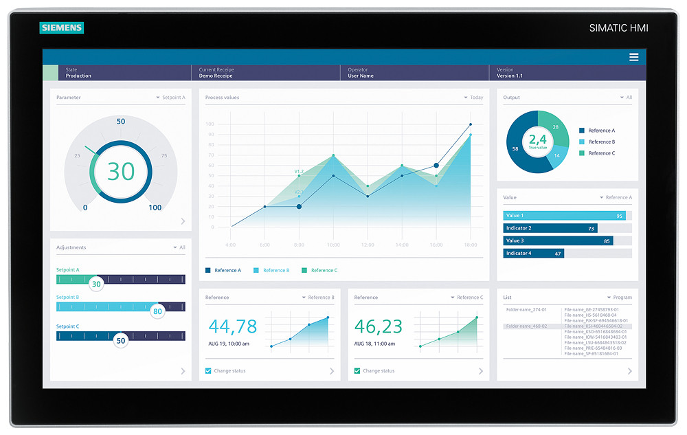 Siemens Simatic Hmi MTP2200 unified comfort pro prepared for support arm and E