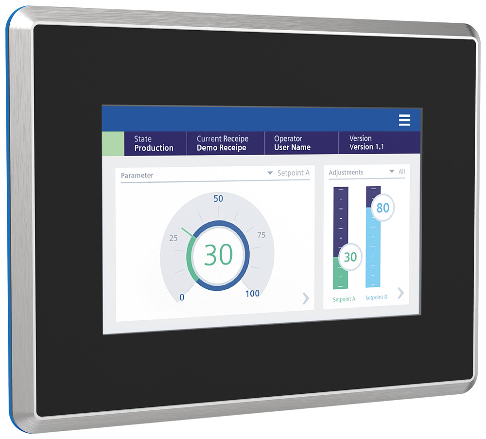 Siemens Simatic Hmi MTP700 unified comfort hygienic hygienic, neutral design I