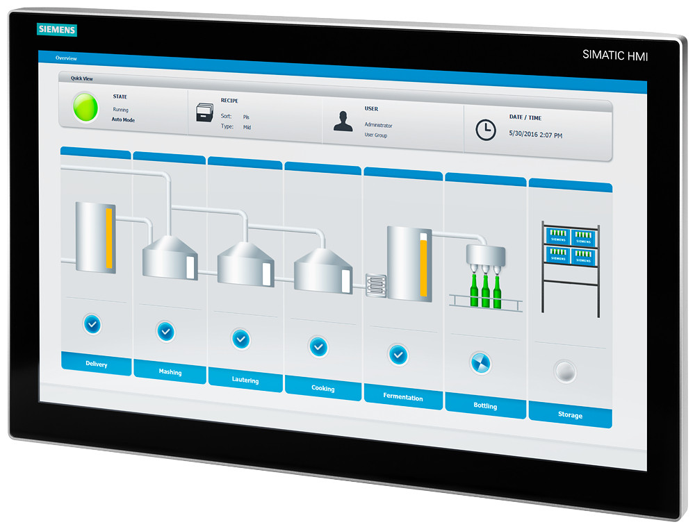 Siemens Simatic Ipc ifp2400 V2 24 multi-touch, extended version
