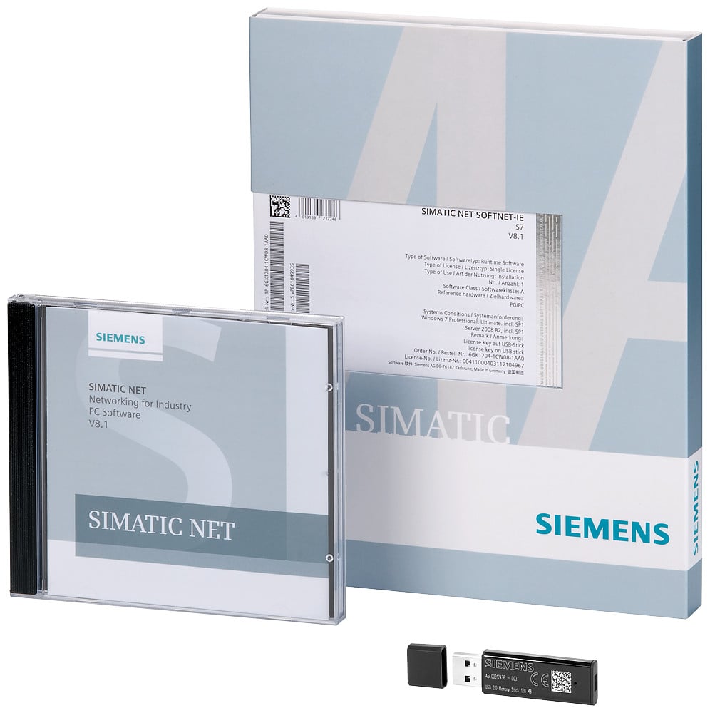 Siemens Softnet-Ie S7 lean V16, SW S7/S5-compat. com, opc, PG/op com, config.