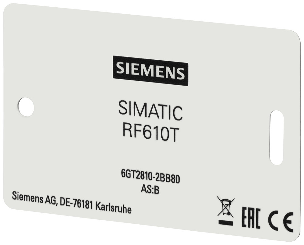 Siemens SIMATIC RF RF610T transponder Transponder RF610T PVC iso card, iso 18000-6C, epc class 1 gen 2